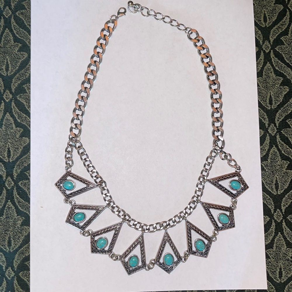 Turquoise and Silver Necklace